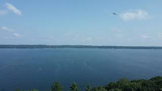 View above home lot sold on Green Lake