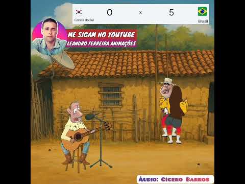BRASIL 5 X 0 COREIA😁#humor #comedia #piadas #memes 