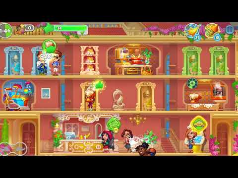Grand Hotel Mania - Hotel games - Management - Regrata Level 36 Max All Upgrade Gameplay - YouTube