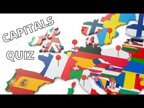 Locating All European CAPITALS on a MAP | Geography Quiz 2021