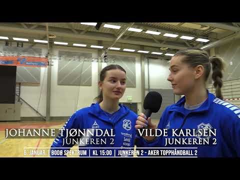 8 Januar Kl 15:00 Junkeren 2 - Aker 2. 2 Divisjon damer i Bodø Spektrum
