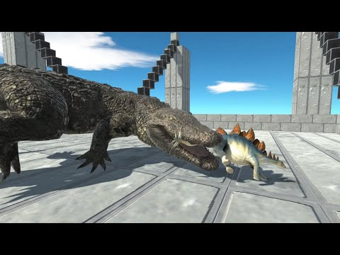 PURUSSAURUS Crocodile Titan in Death Battle Arena vs ALL UNITS Animal Revolt Battle Simulator