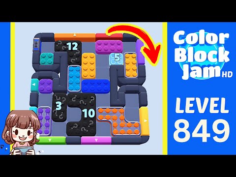 Color Block Jam Level 849 Solution Walkthrough