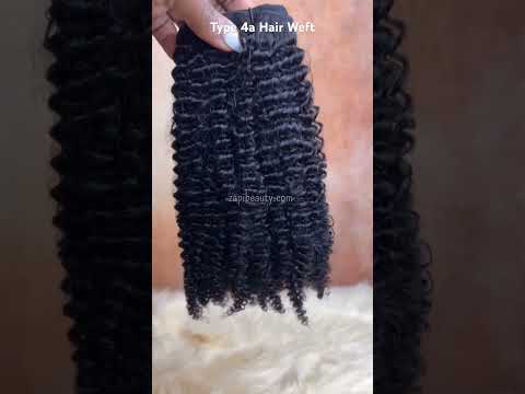 4a Kinky Curly Hair Weft Extension | Human Hair...