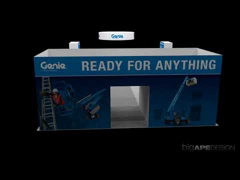 Trade Show Booth Graphic 3D render