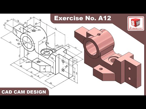 SolidWorks Tutorial for beginners Exercise A12
