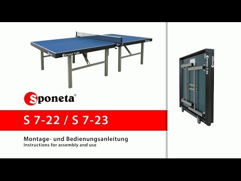 25 mm Standard Compact bordtennisbord fra SPONETA