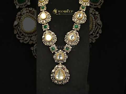 Timeless Kundan & Emerald Necklace | Bridal Jewellery Collection | Manideep Jewellers
