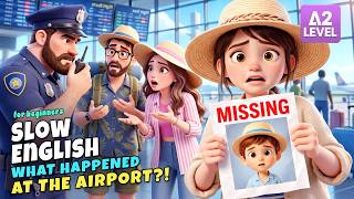 Leo Is Missing at the Airport... What Happened to Him?! | Slow English (A2 Level)
