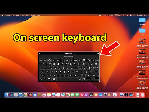 How to use on screen keyboard on mac
