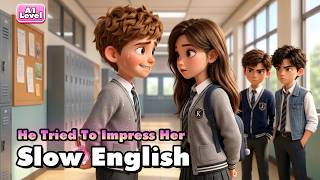 He Tried To Impress Her | Slow English Listening for Beginners (A1 Level)