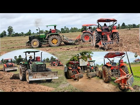 Three Tractors Working Non Stop – Incredible Farming Scene