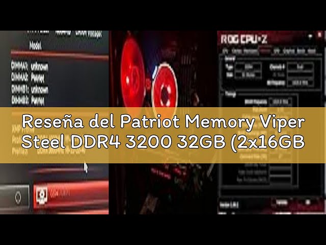 Vídeo relacionado con Patriot Memory Viper Steel Memoria Gamer DDR4 3200 8GB (1x8GB) CL16 Módulo de Memoria Alto Rendimiento Gris