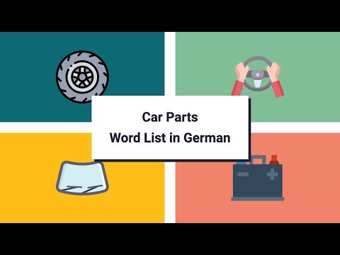 Car Parts Vocabulary in German [41 words in 4 min]