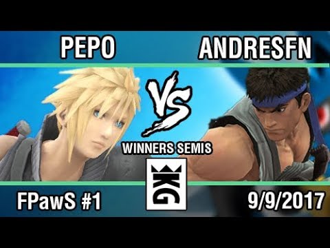 [Force Paw Saturdays #1] Pepo (Cloud) vs AndresFN (Ryu, Shulk) SSB4 Winners Semis