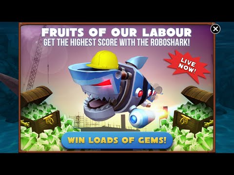 FRUITS OF OUR LABOUR LIVE EVENT - (WIN LOADS OF GEMS!) - Hungry Shark Evolution