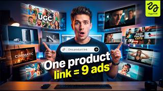 Higgsfield Marketing Studio: One Link = 9 Ads (Full Tutorial)