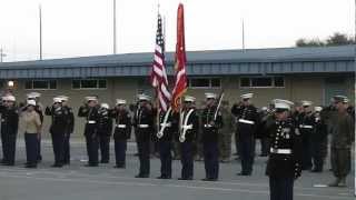 preview picture of video '2012 Oct 03 Morning Colors at Selma High Presents Legion of Valor to CO Singleterry'