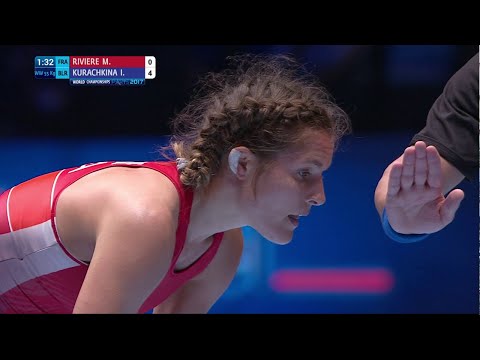 BRONZE WW - 55 kg: I. KURACHKINA (BLR) df. M. RIVIERE (FRA) by VPO1, 9-1