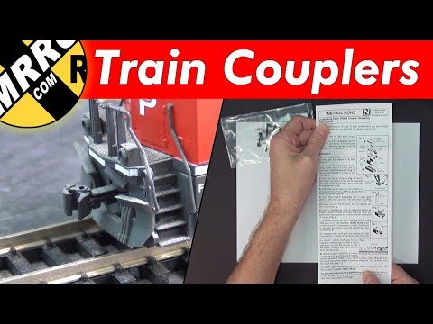 How to assemble body mount model train MTL couplers