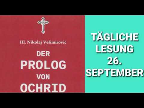 Der Prolog von Ohrid vom 26. September (9. Oktober)