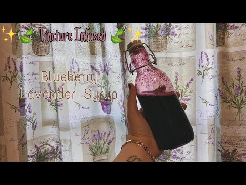 How to make 🍃 Infused/edible blueberry 🫐 lavender syrup for coffee,tea,pastries,etc.