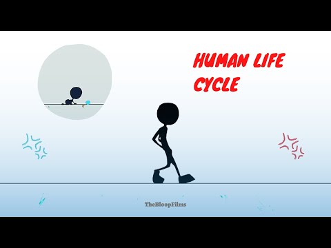 The Human Life - Birth to Death ( Less than 1 minutes ) | Short Animated Video