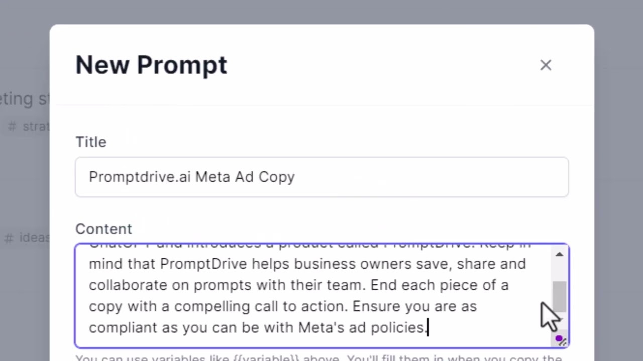 PromptDrive.ai tutorial