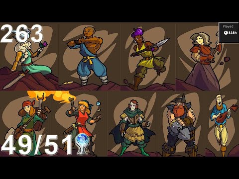 Crypt of the Necrodancer - All Chars Low% Attempts Day 45 (PB: 7th Character) [263]