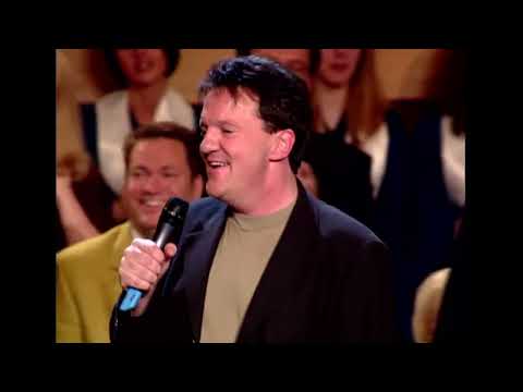 Bill Gaither & Mark Lowry laughs with Guy Penrod