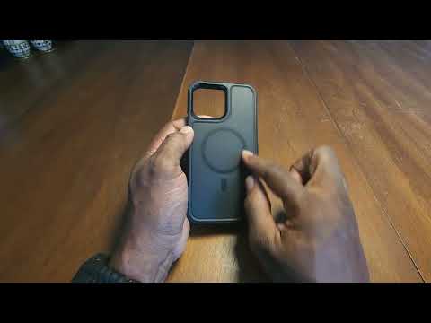 SUPFINE Magnetic for iPhone 16 Pro Max Case (Compatible with MagSafe) (10 FT Military Grade Drop Protection) Slim Translucent Matte Shockproof with Anti-Fingerprint Phone Case, Black - Watch Product Video