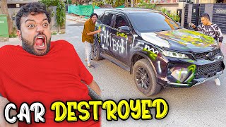 My Car Got Destroyed 😱 | Poori Gari Par Spray Kar Diya 😡