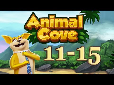 Animal Cove level 11 - 15 Solve Puzzles & Customize your Island