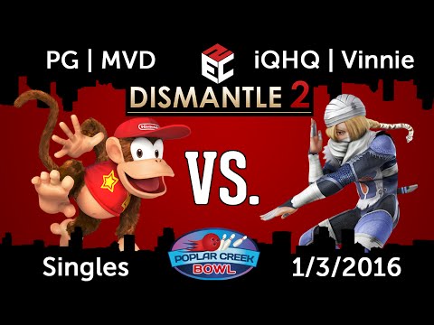 Dismantle 2 (Singles: PG l MVD (Diddy Kong) vs. iQHQ l Vinnie (Sheik)
