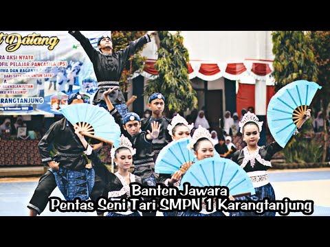 Penampilan Tari "Banten Jawara" SMPN 1 Karangtanjung