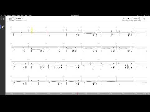 Musica e' ( Eros Ramazzotti ) ,Tablatura e base Senza Basso - Backing bass track-NO BASS