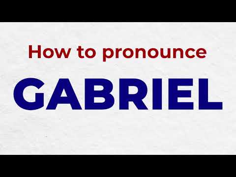 How to Pronounce GABRIEL In French correctly