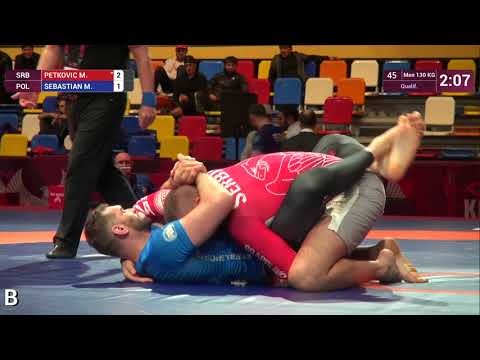 Qual. Men - +100 kg: M. PETKOVIC (SRB) v. M. SEBASTIAN (POL)