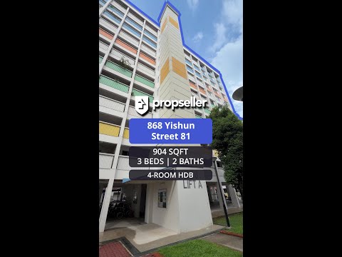868 Yishun Street 81, 868 Yishun Street 81, 3 Bedrooms, 904 sqft, HDB Flat For Sale, by Gina Tow, 500139283 - PropertyGuru.com.sg