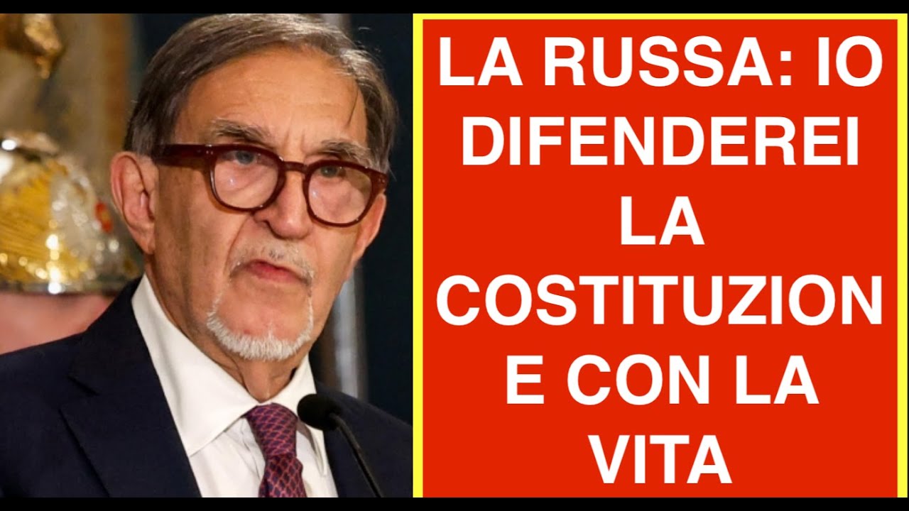 LA RUSSA: IO DIFENDEREI LA COSTITUZIONE CON LA VITA