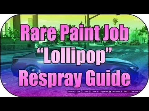 GTA 5 Paint Jobs: Best Rare Paint Job Online! (Lollipop) "GTA 5 Secret Paint Jobs"