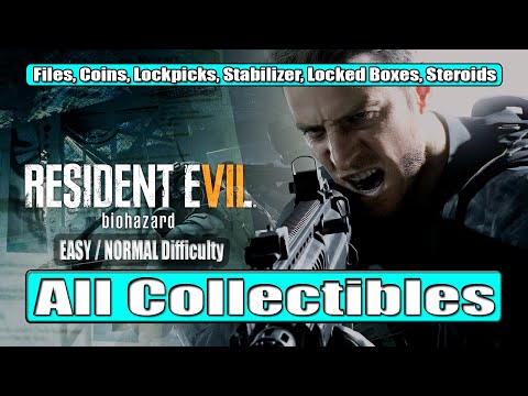 Resident Evil 7 Biohazard | NOT A HERO All Collectables | Normal Mode (Files, Coins, Lockpicks, Etc)