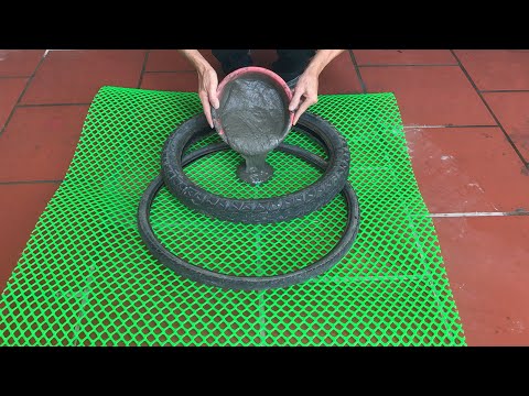 Extremely creative coffee table using old items,Cement craft ideas.