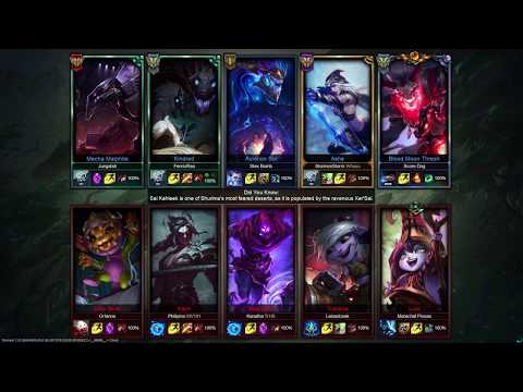 League of Legends Gameplay Kindred Jungle vs Kayne 05/11/2017