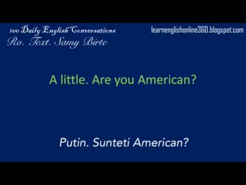 Conversatii în Englezā lectia 1 De unde esti?