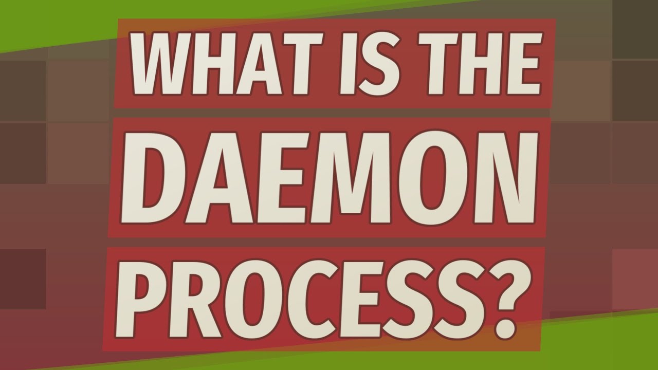 What is a daemon application? More REF