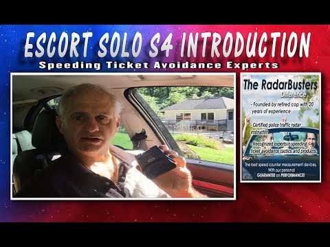 Escort Solo S4 Introduction from Radar Busters