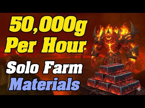 Easy 50,000g/Hr SOLO Material Goldfarm In WoW