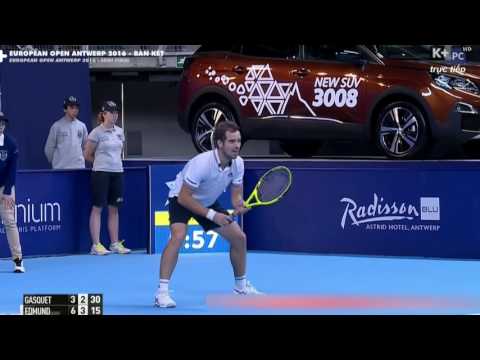Richard Gasquet vs Kyle Edmund Highlights Antwerp 2016
