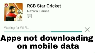 How To Download Apps Using Mobile Data